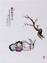 1605145_程十发_人物梅花